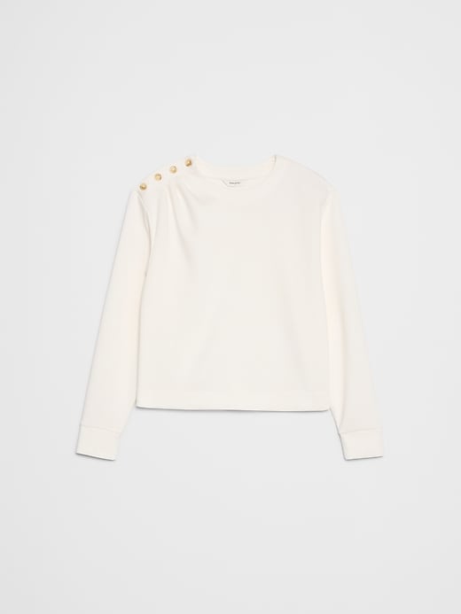 Knit Button-Shoulder Top | Banana Republic Factory