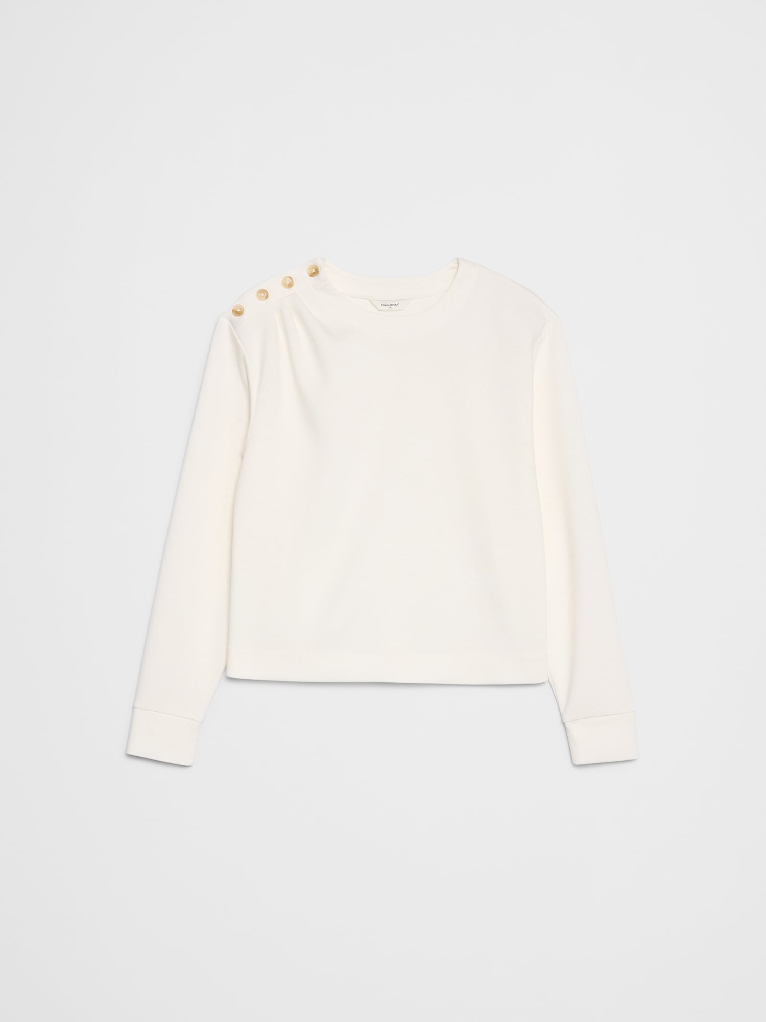 Image number 4 showing, Knit Button-Shoulder Top