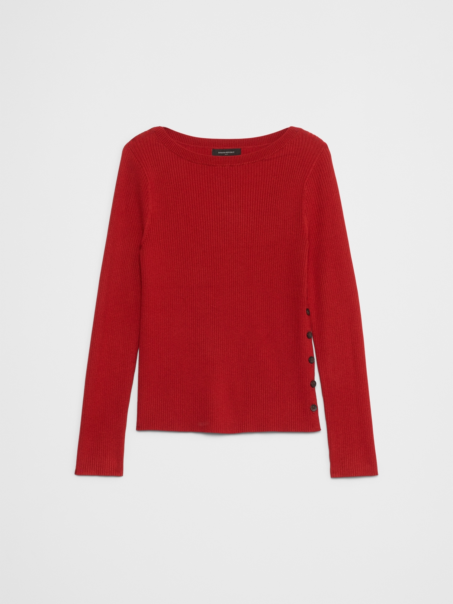 Image number 4 showing, Ribbed Boatneck Pullover Sweater