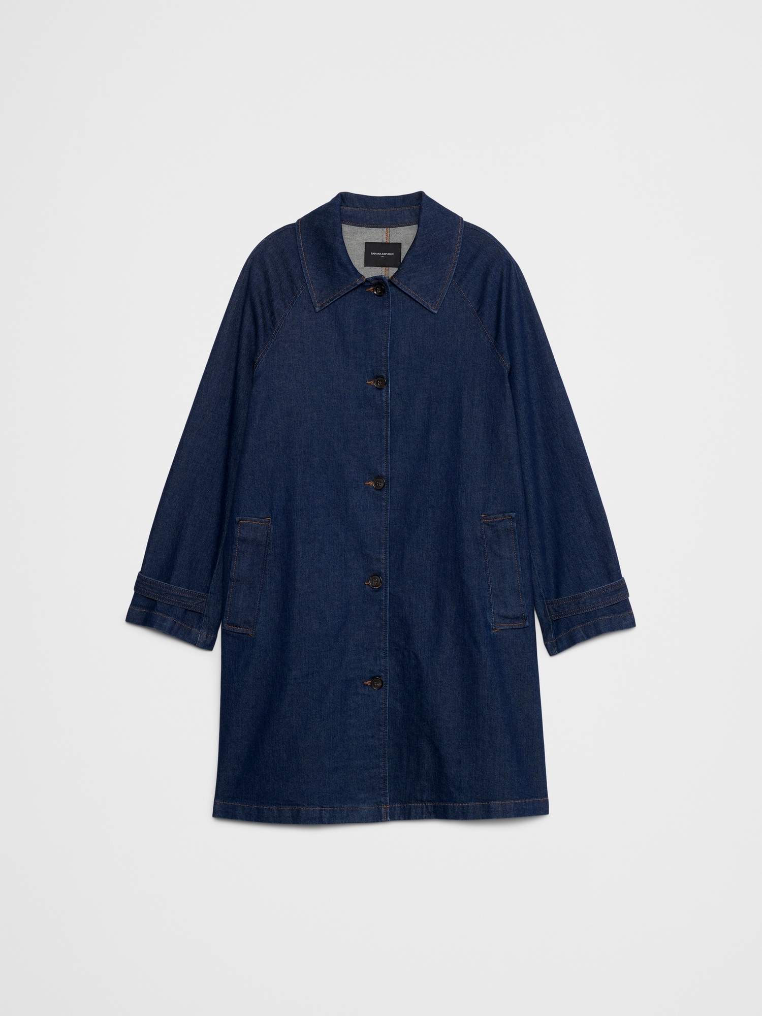 Image number 4 showing, Denim Mac Coat