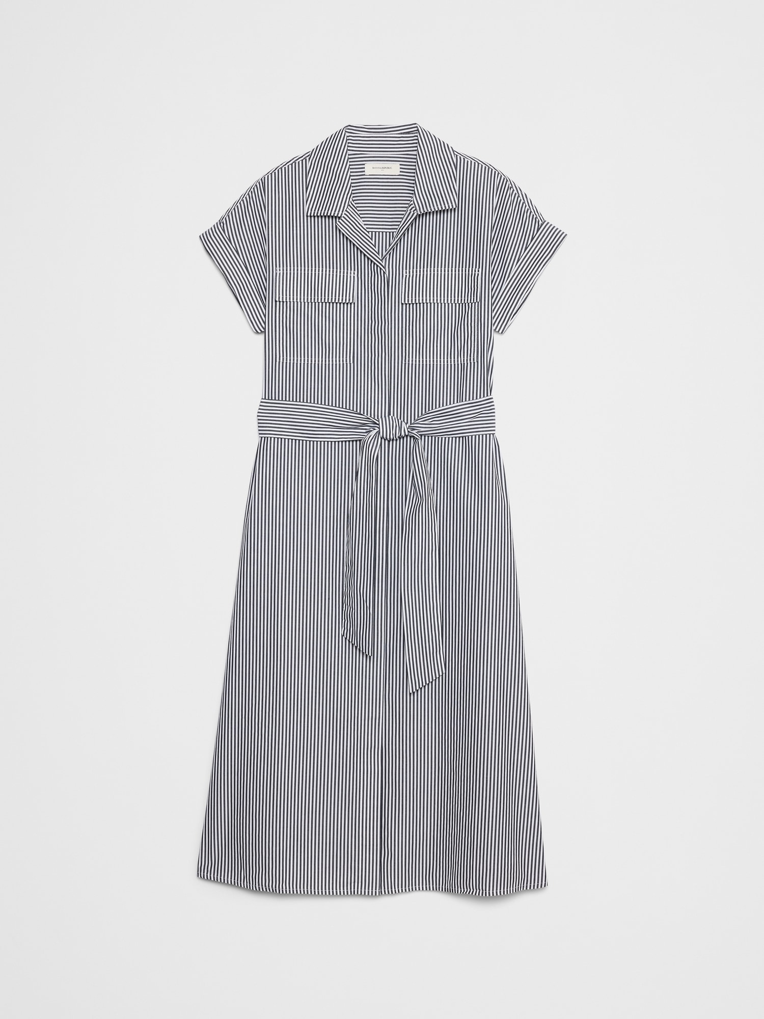 Image number 4 showing, Poplin Utility Midi Shirtdress