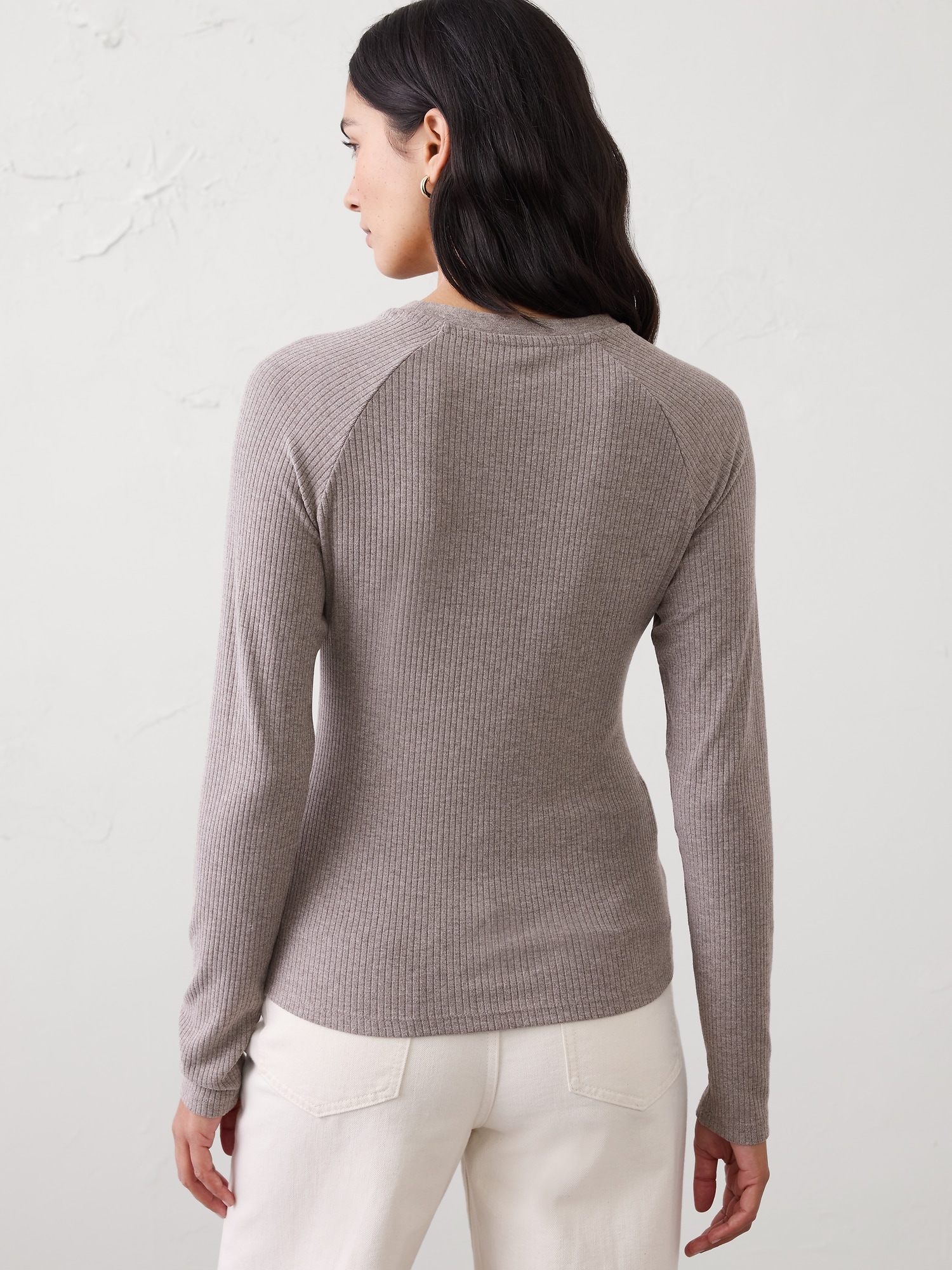 Image number 2 showing, Brushed Ribbed Tee