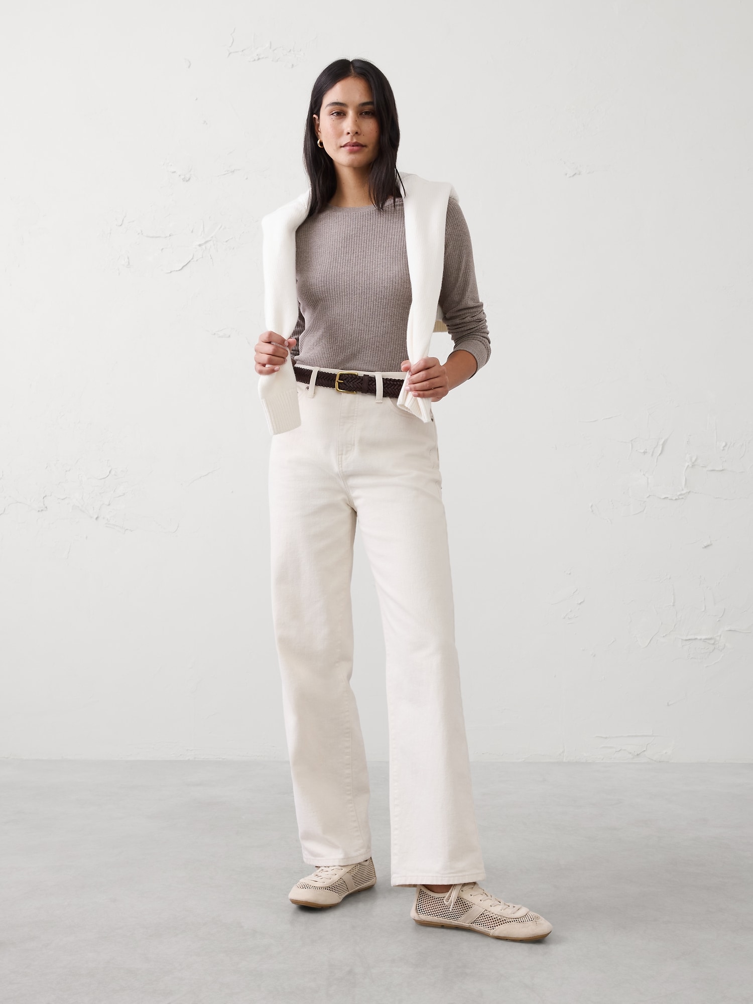 Image number 3 showing, Brushed Ribbed Tee