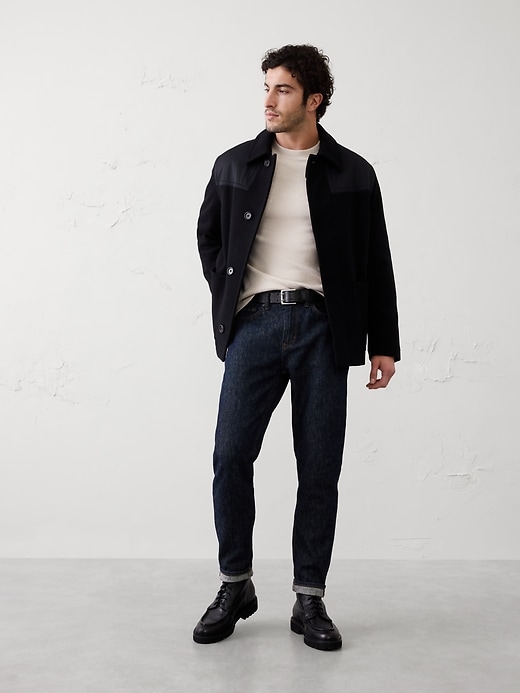 Standard-Fit Mini Ribbed Pullover Top