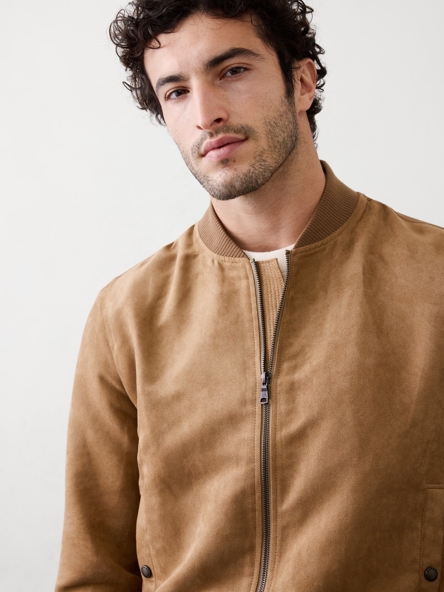 Image number 6 showing, Vegan Suede Bomber