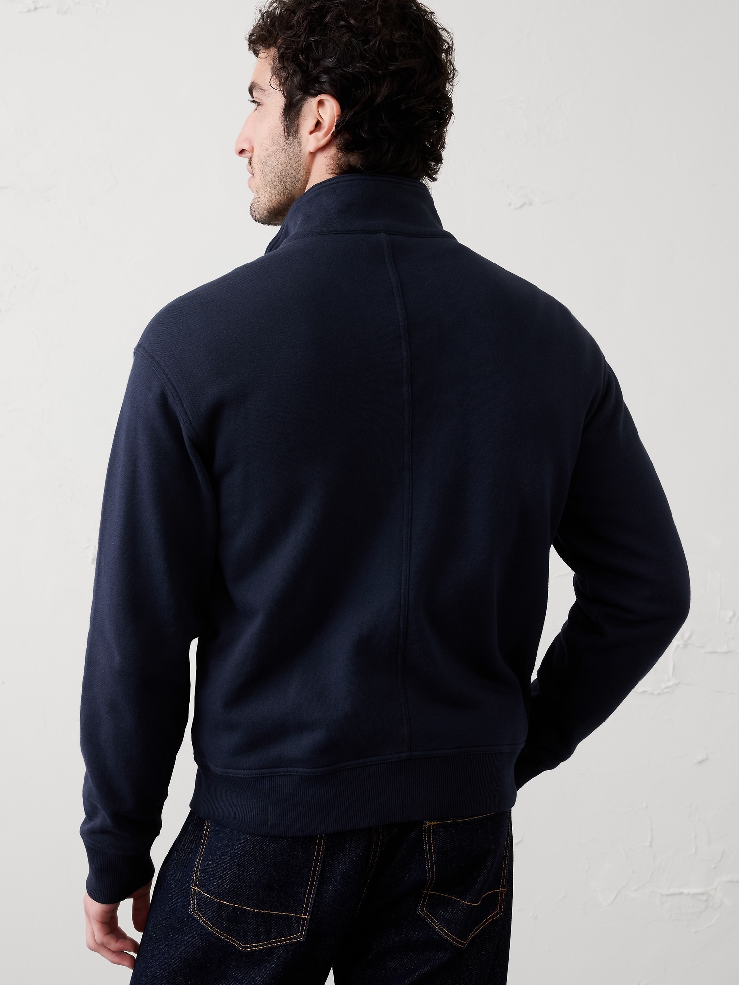 Image number 2 showing, Washed Mock-Neck Jacket
