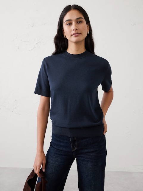 Forever Short-Sleeve Sweater