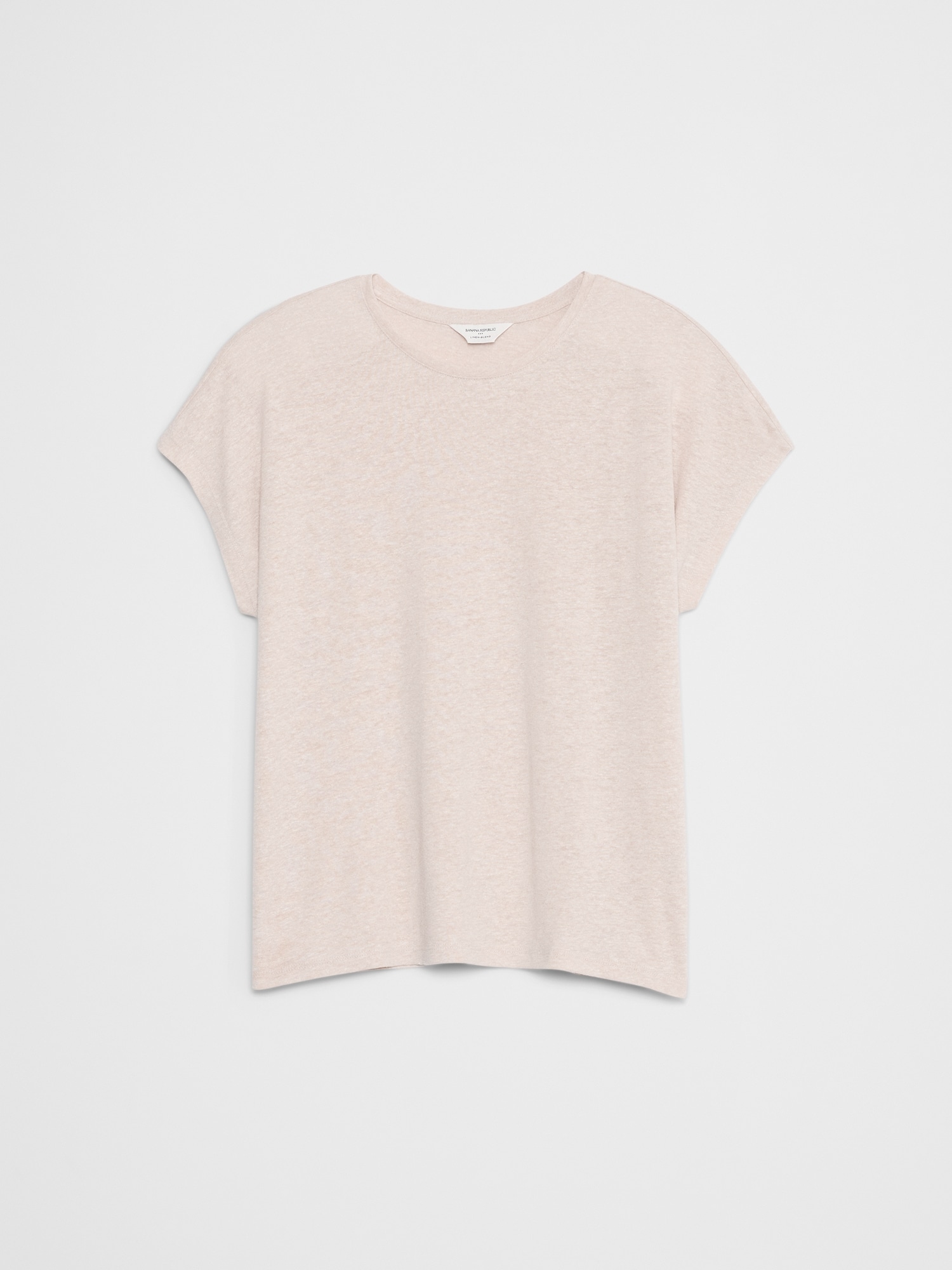 Image number 4 showing, Linen-Blend Dolman-Sleeve T-Shirt