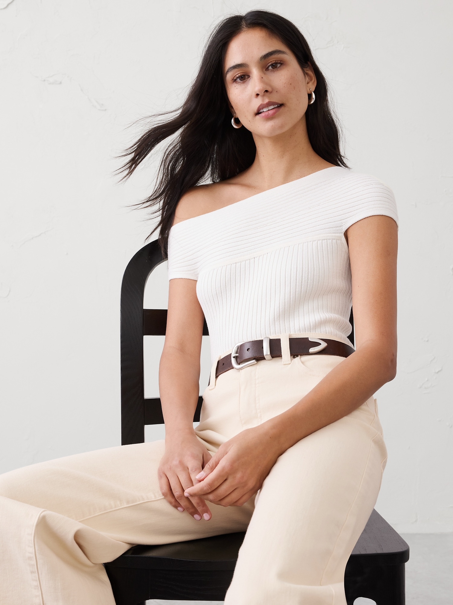 Image number 6 showing, High-Rise Wide-Leg Cropped Jean