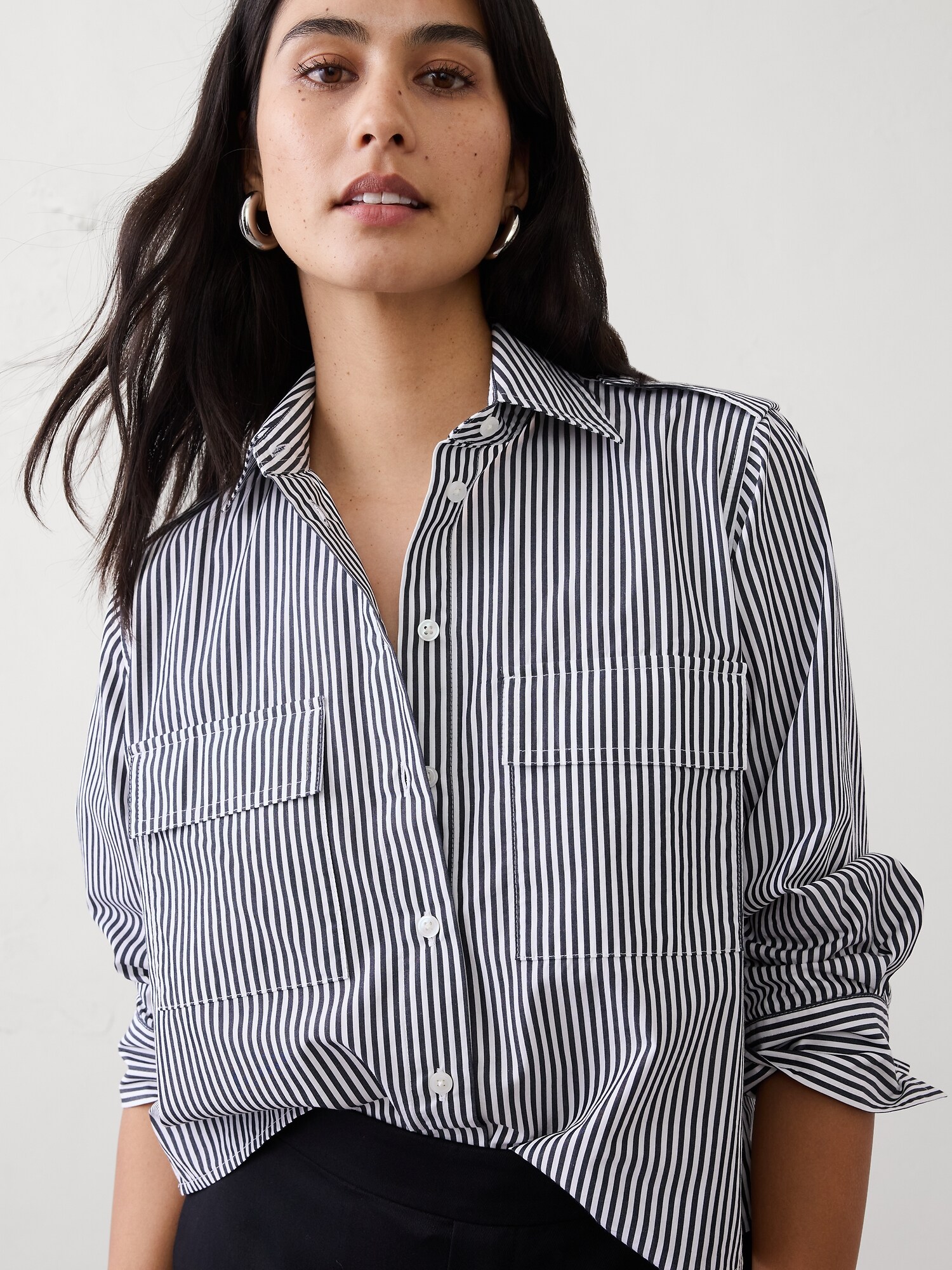 Image number 3 showing, Poplin Utility Shirt