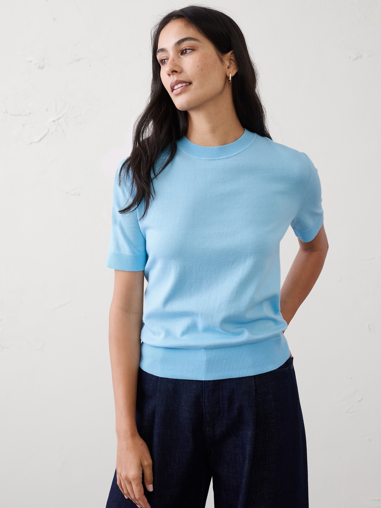 Forever Short-Sleeve Sweater