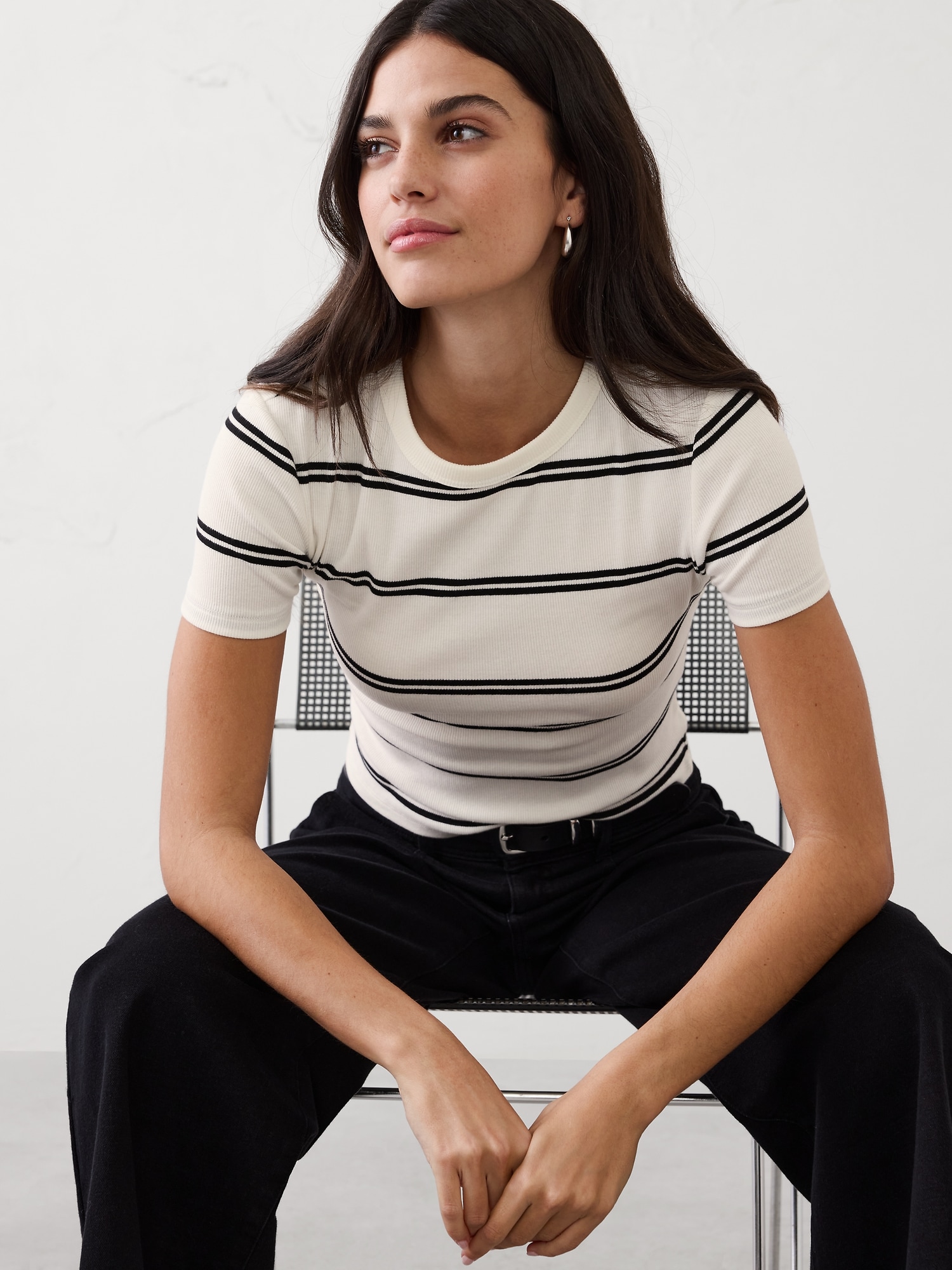 Image number 3 showing, Ribbed T-Shirt