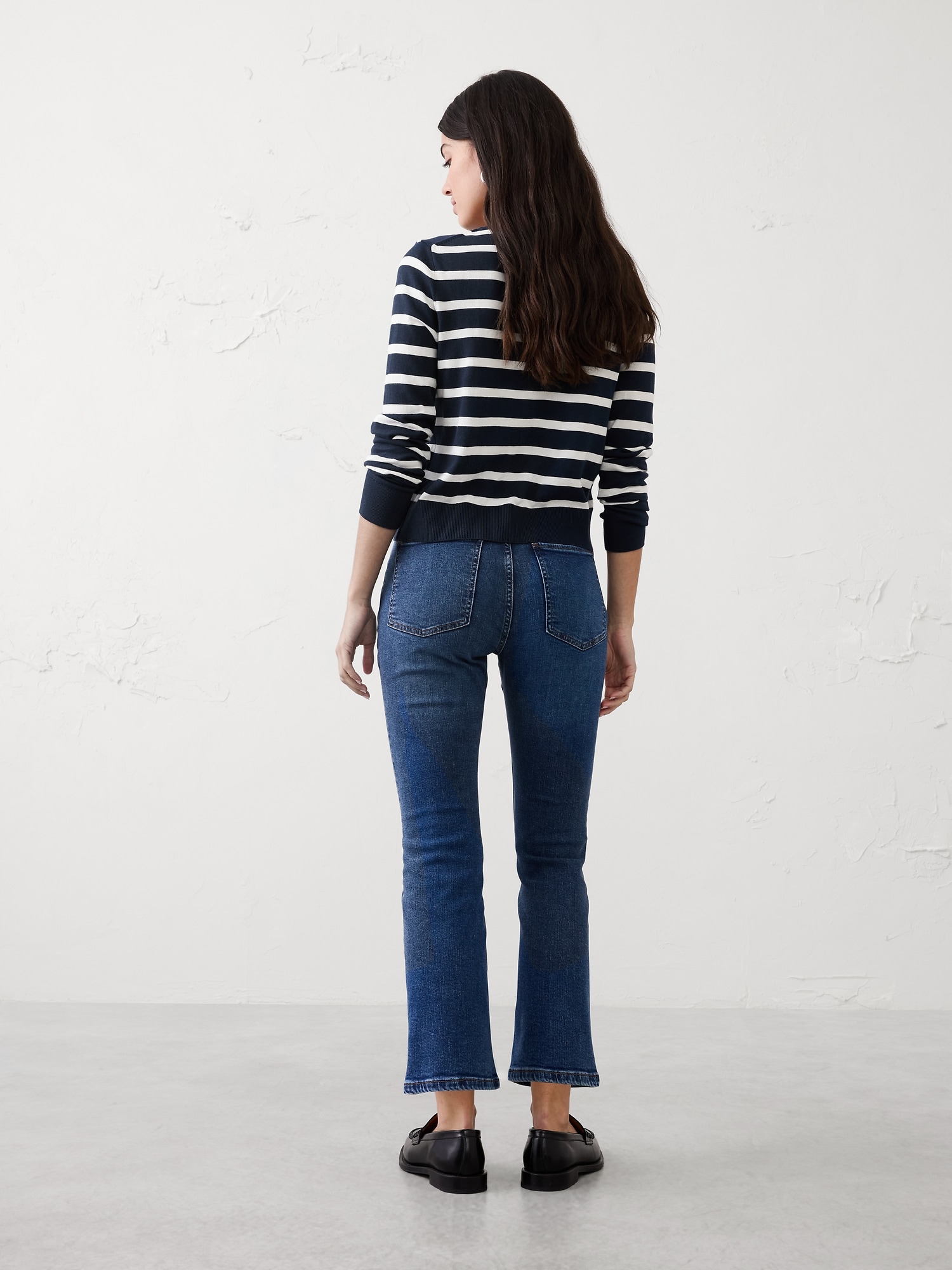 Image number 2 showing, High-Rise Bootcut Cropped Jean