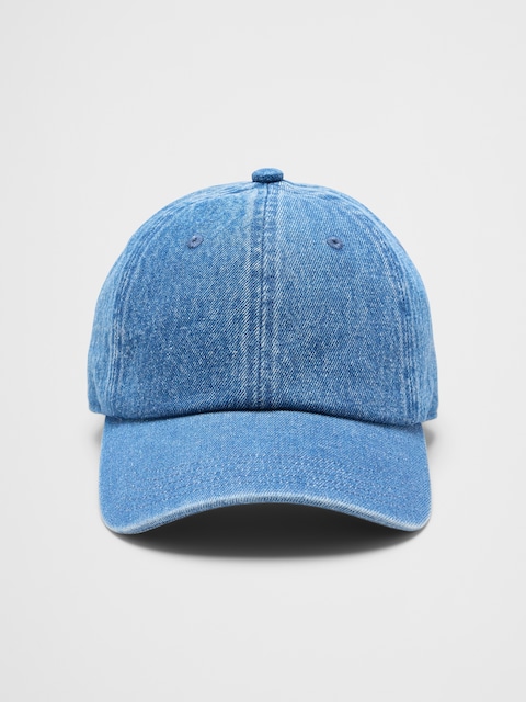 Washed Denim Baseball Cap