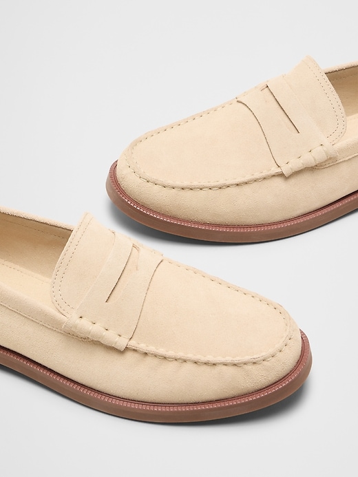 Banana Republic Men\'s Cream Suede Loafers Soft Suede Loafer | Banana Republic Factory main image 4
