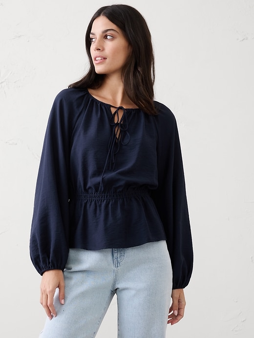 Tie-Front Top | Banana Republic Factory