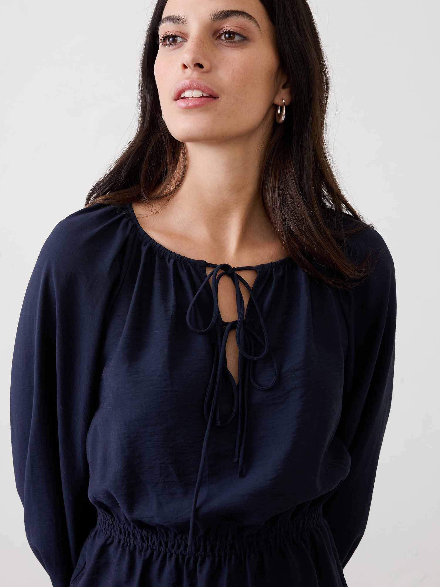 Image number 3 showing, Tie-Front Top