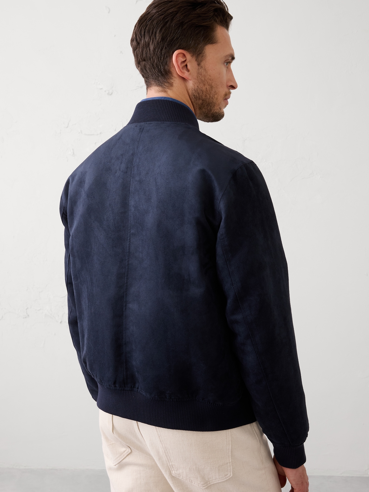 Image number 2 showing, Vegan Suede Bomber