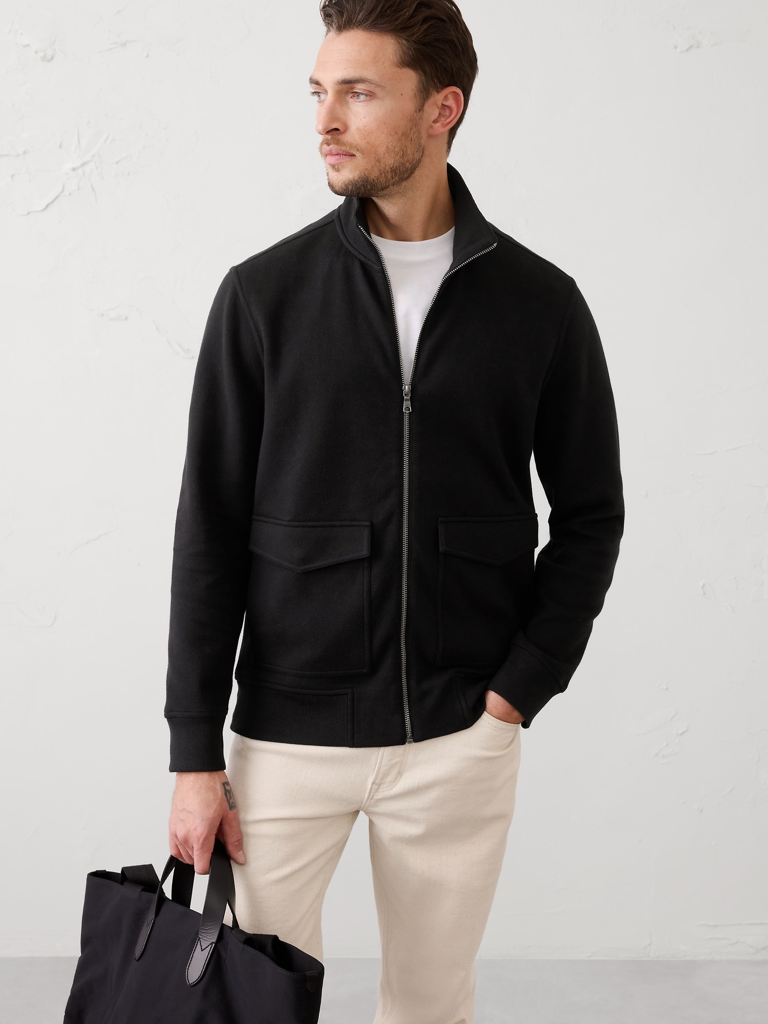 Lightweight Mock-Neck Jacket