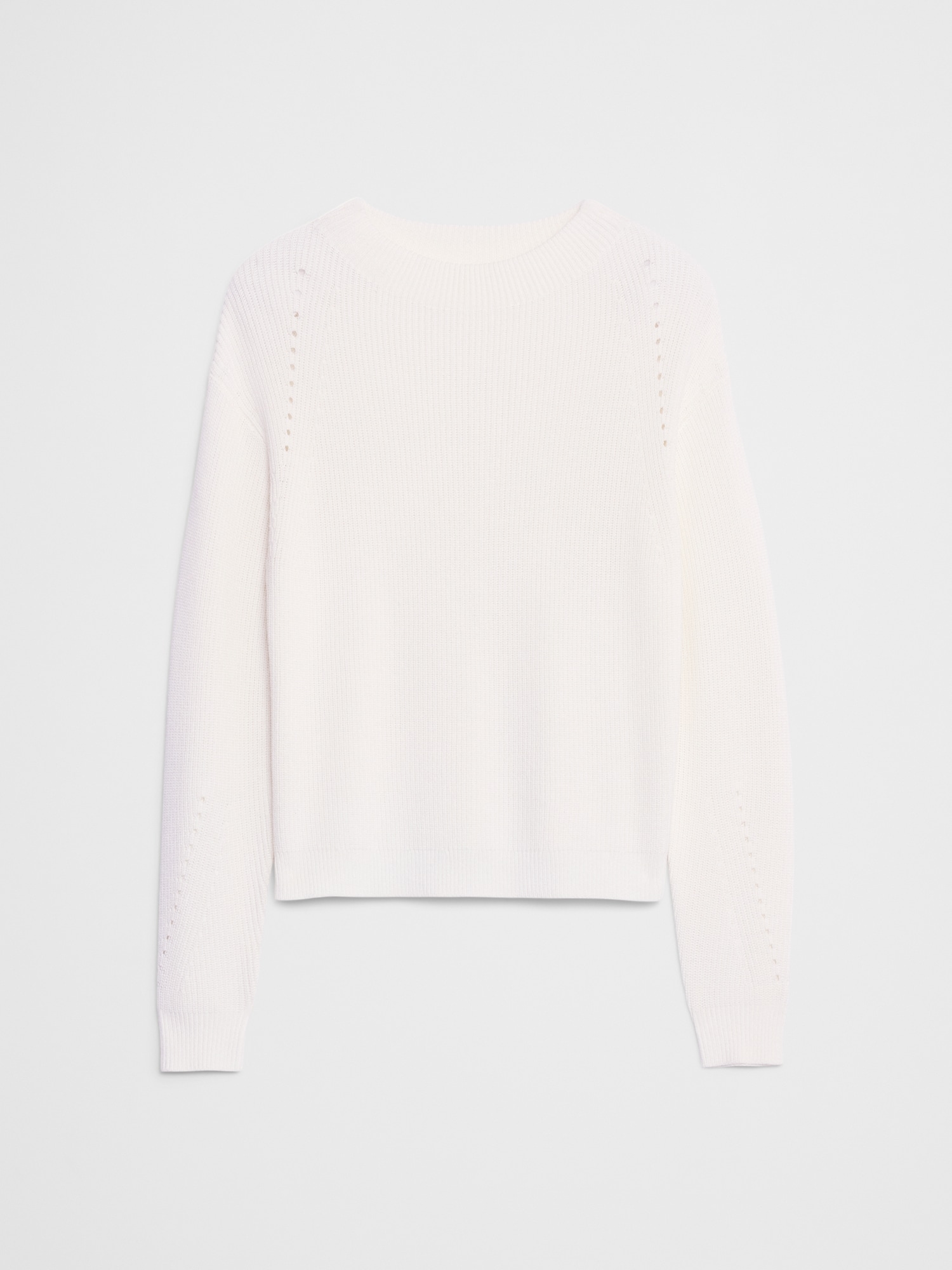 Image number 4 showing, Pointelle Ribbed Pullover Sweater