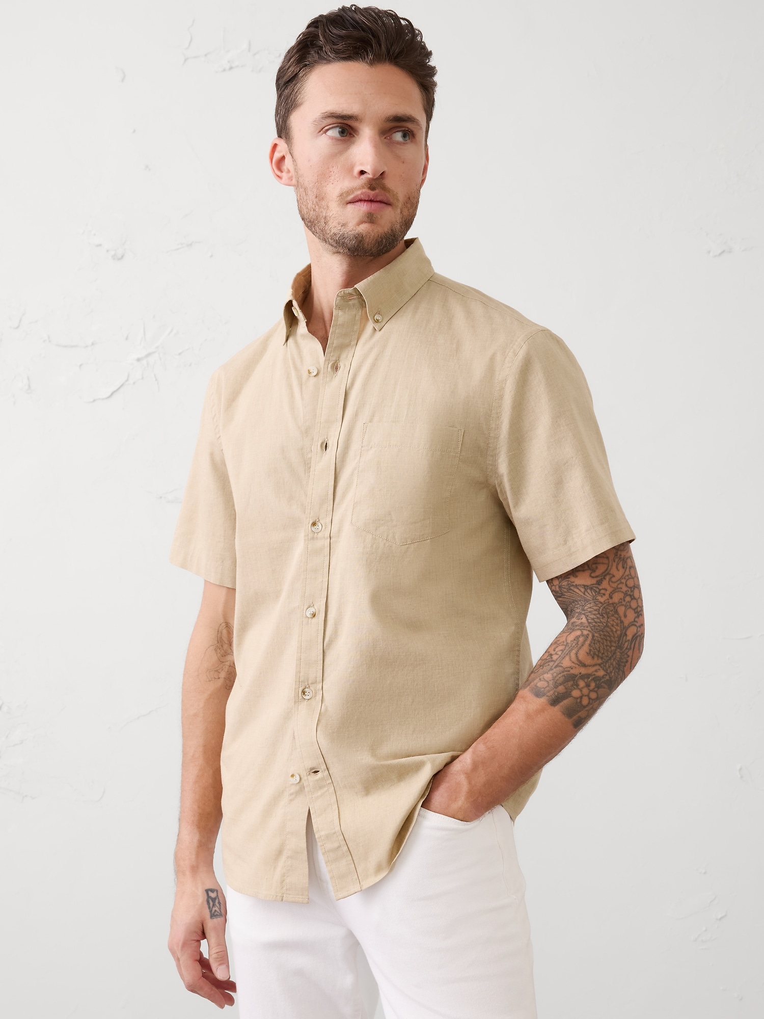 Slim-Fit Softwash Cotton Shirt