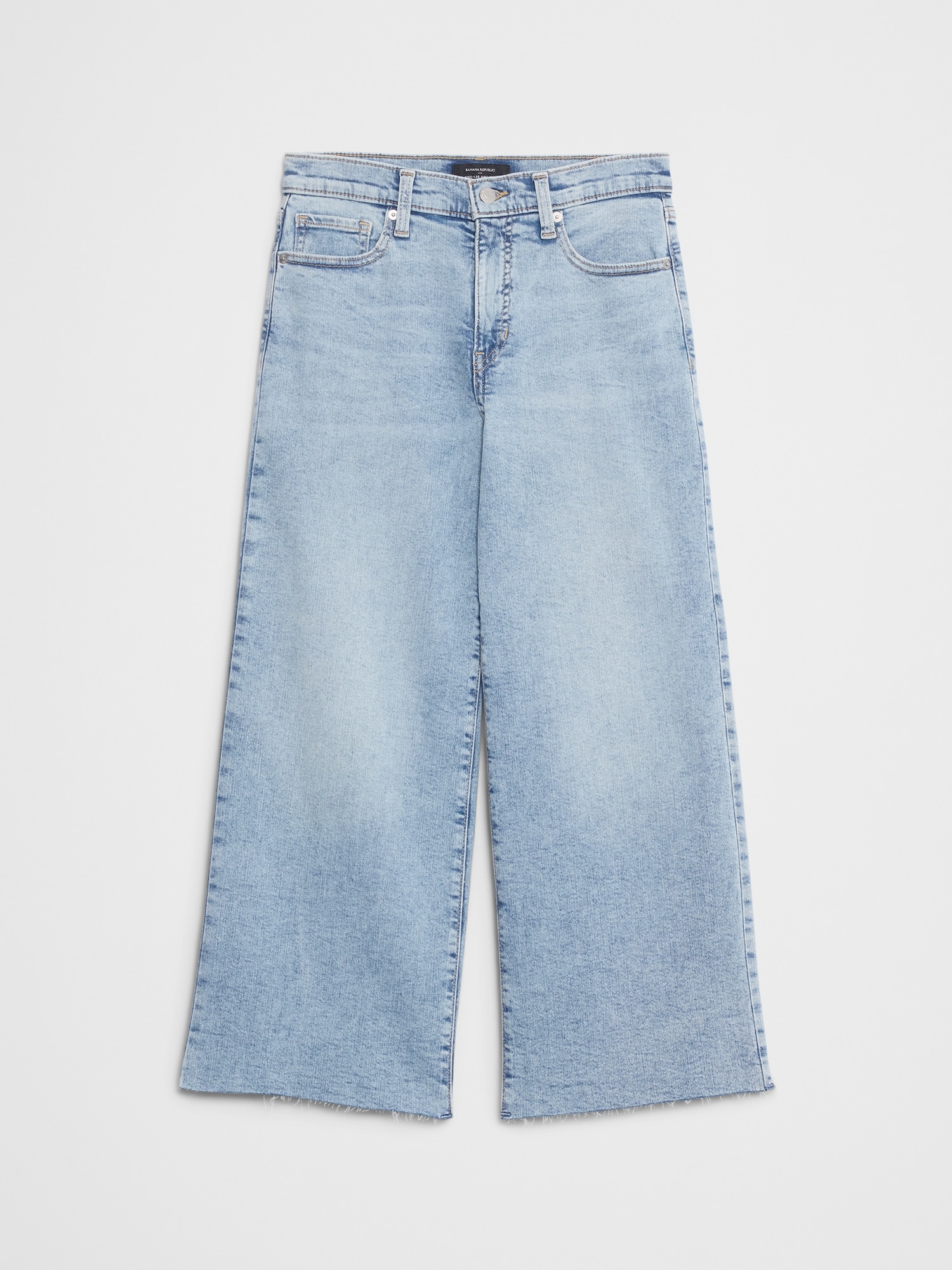 Image number 4 showing, High-Rise Wide-Leg Cropped Jean