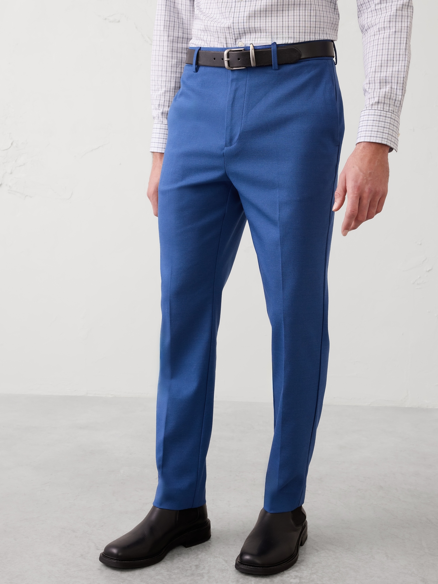 Image number 3 showing, Tailored-Fit Sharkskin Trouser