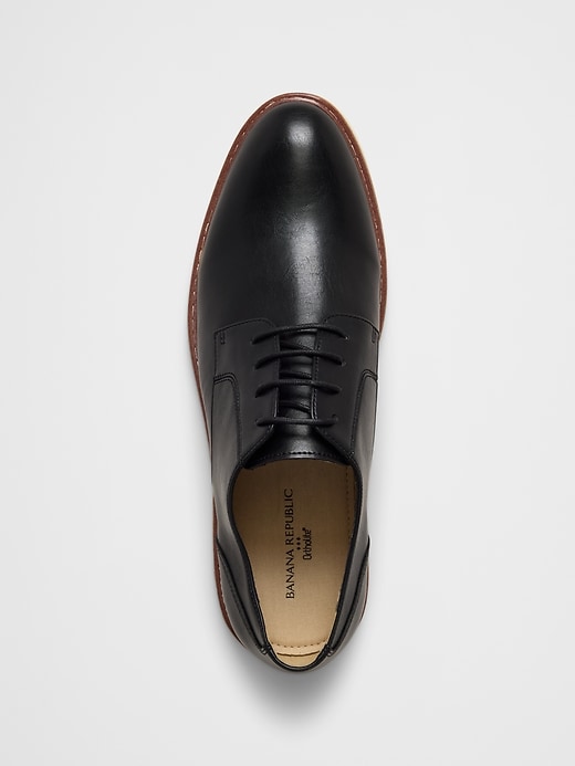 Men's Vegan Leather Casual Oxford Black Regular Size 11
