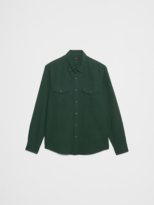Standard-Fit Double Weave Shirt | Banana Republic Factory