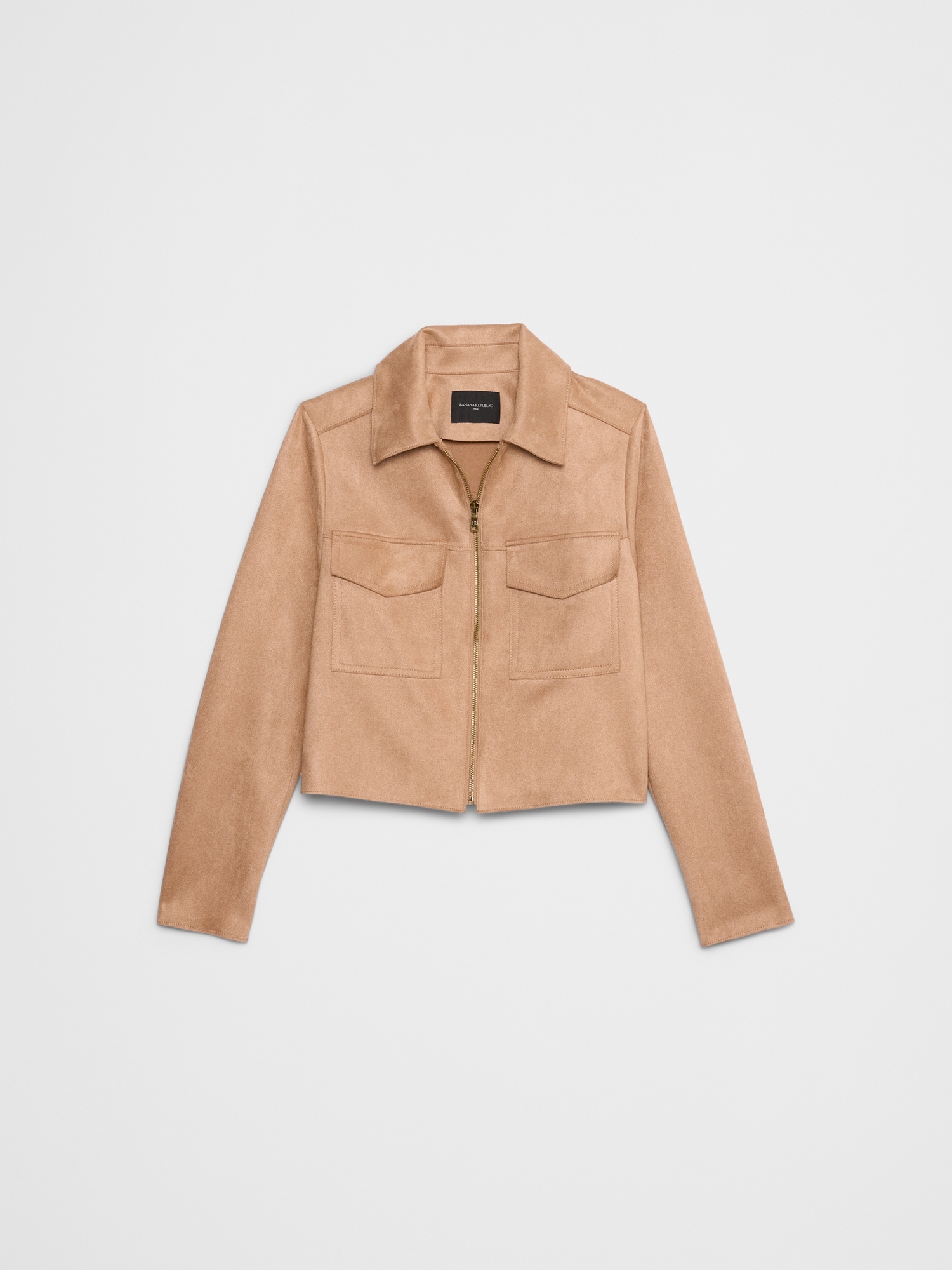 Image number 7 showing, Vegan Suede Cropped Jacket
