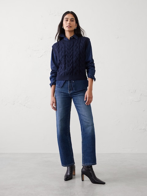 Straight High-Rise Jean