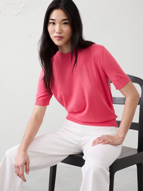 Forever Short-Sleeve Sweater