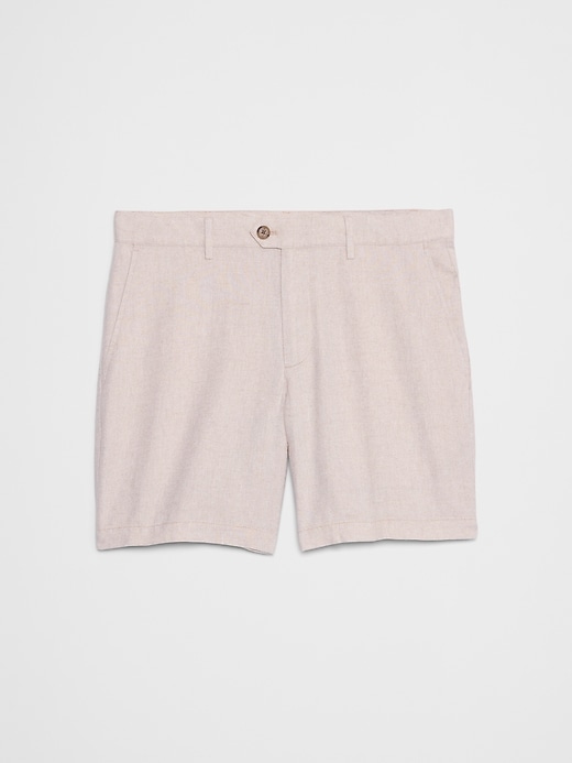 Image number 7 showing, Slim-Fit 7" Linen-Blend Short