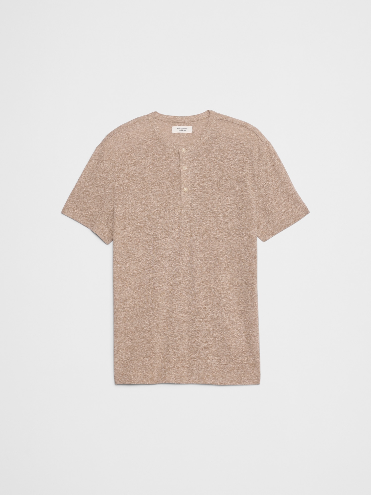 Image number 4 showing, Standard-Fit Linen-Blend Henley