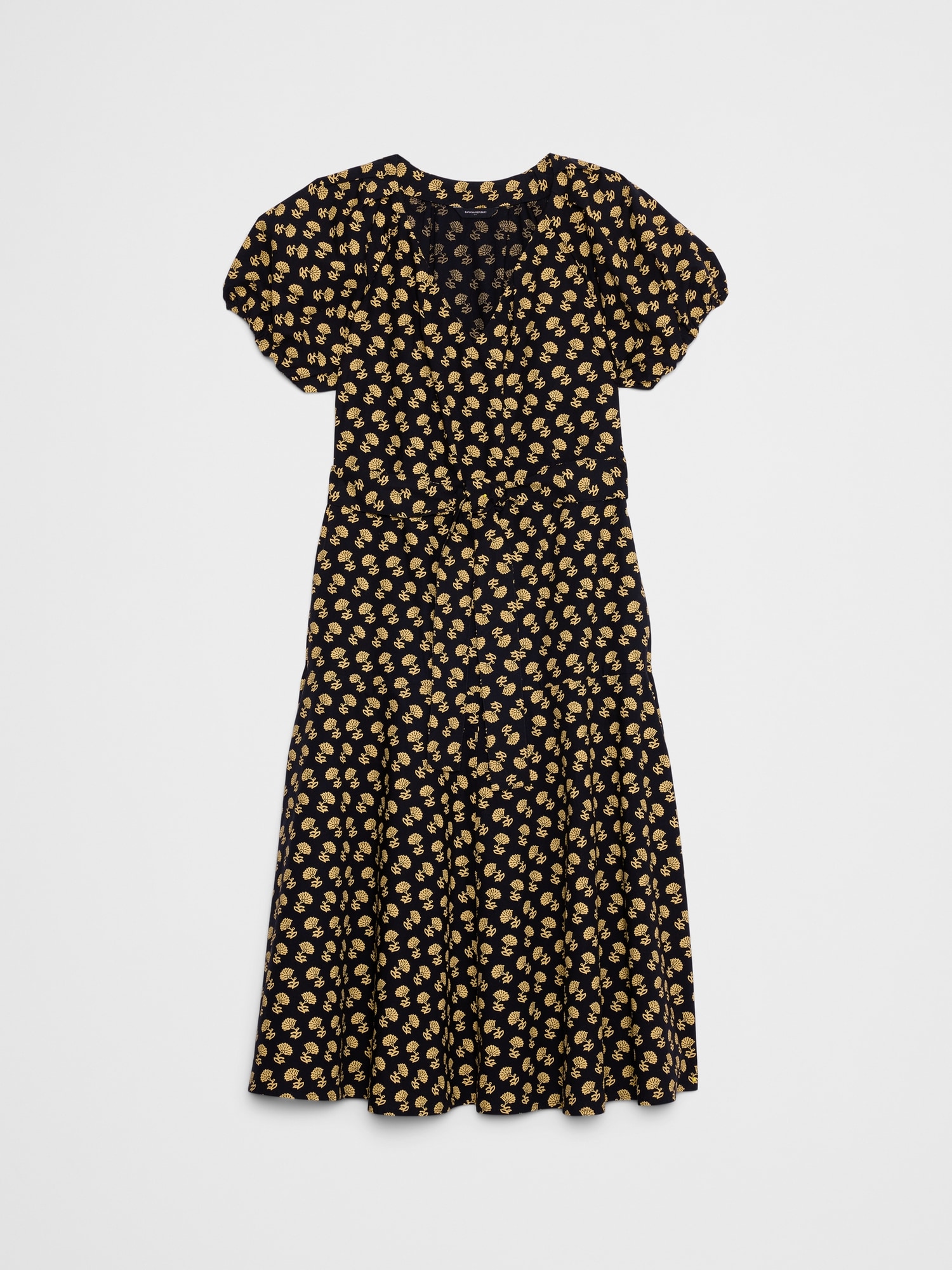 Image number 4 showing, Poplin Gathered-Shoulder Midi Dress