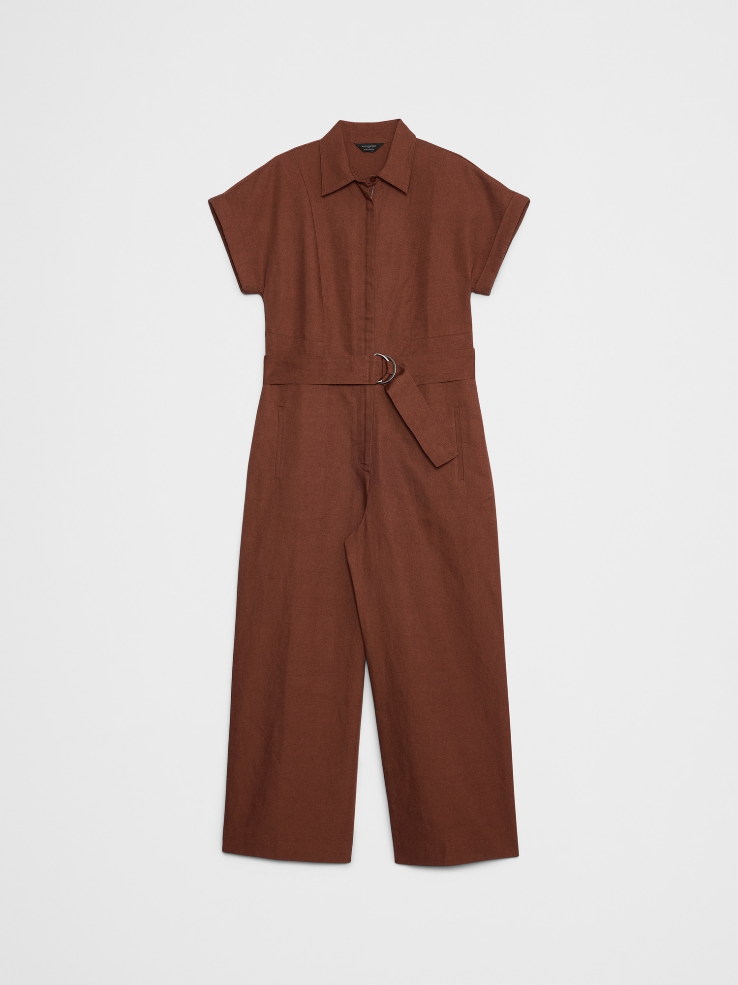 Image number 4 showing, Linen-Blend Jumpsuit