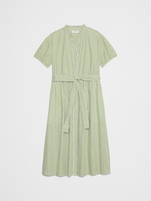 banana republic pleated midi shirt dress Poplin Midi Shirtdress