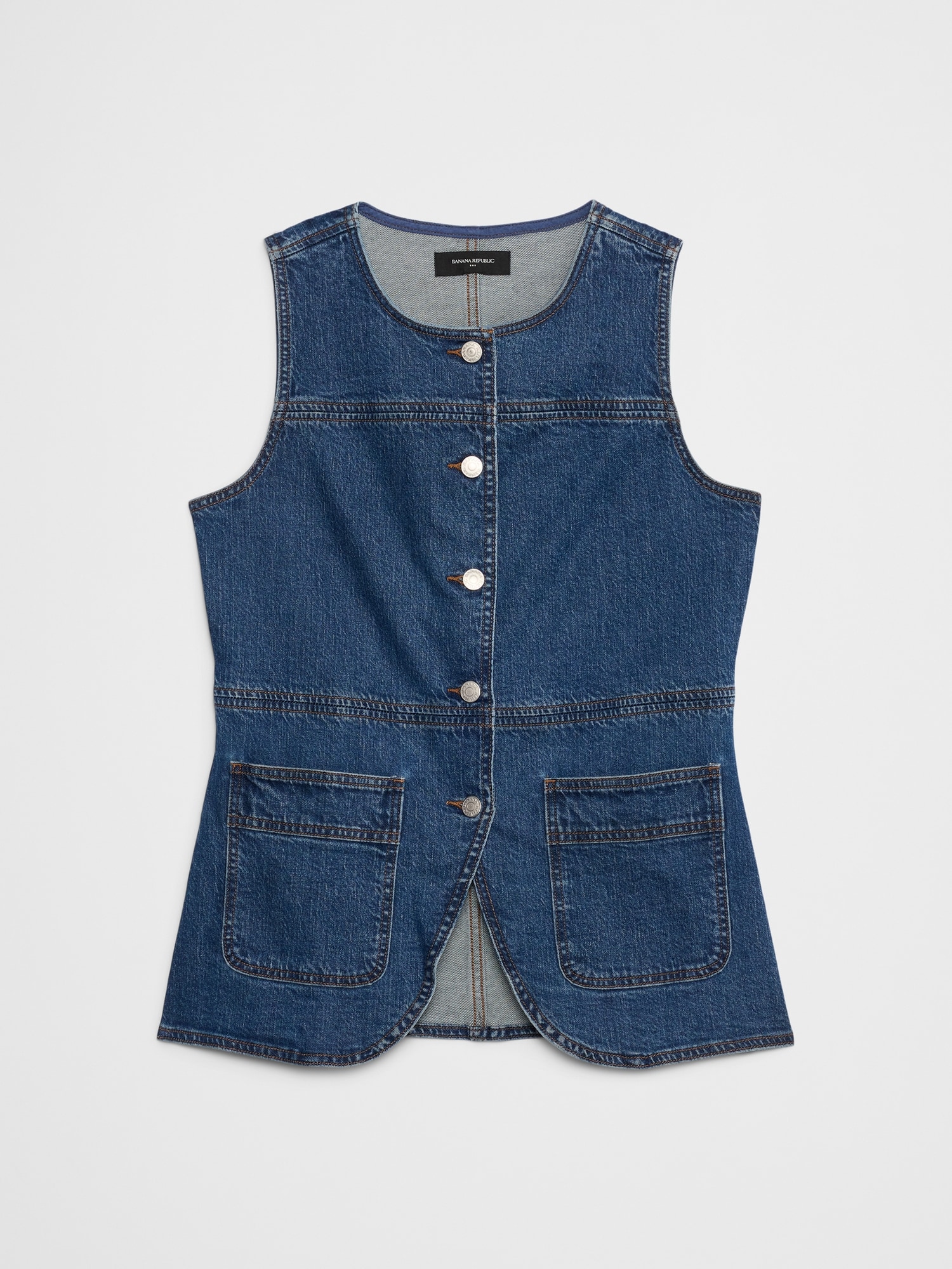 Image number 4 showing, Long Denim Vest