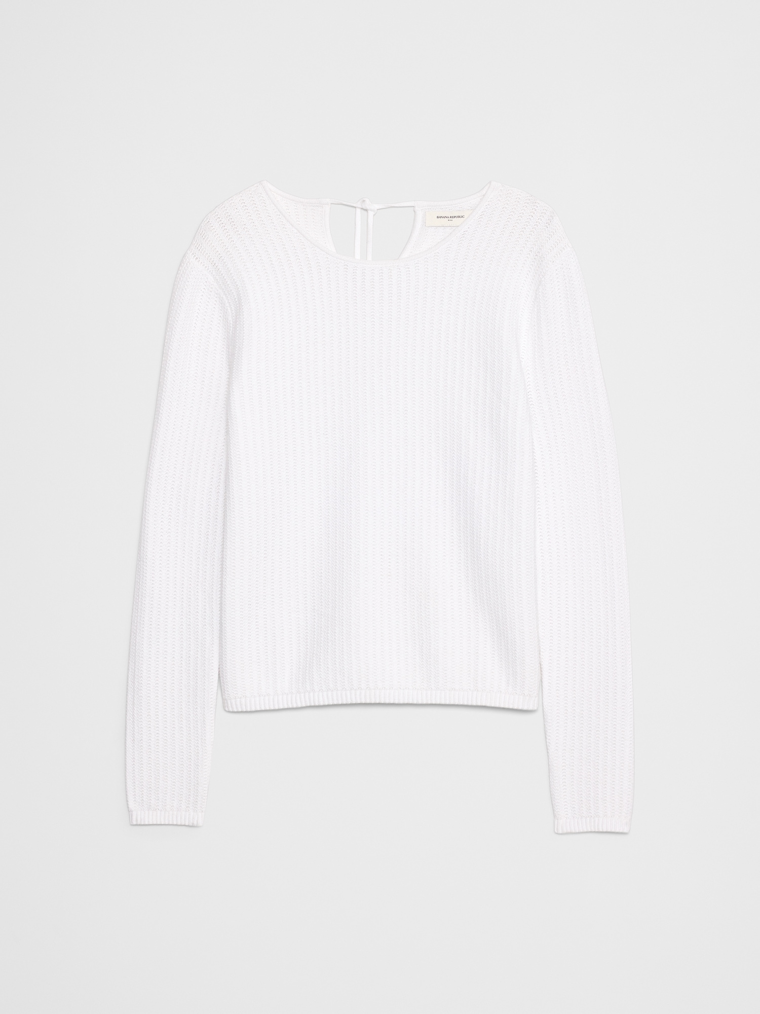 Image number 4 showing, Open Stitch Tie-Back Sweater