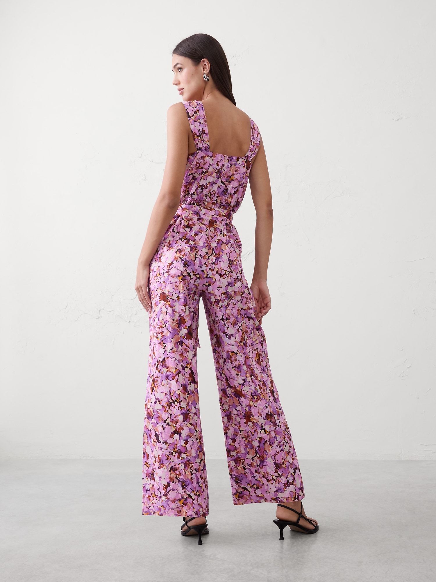 Image number 2 showing, Linen-Blend Origami Knot Jumpsuit