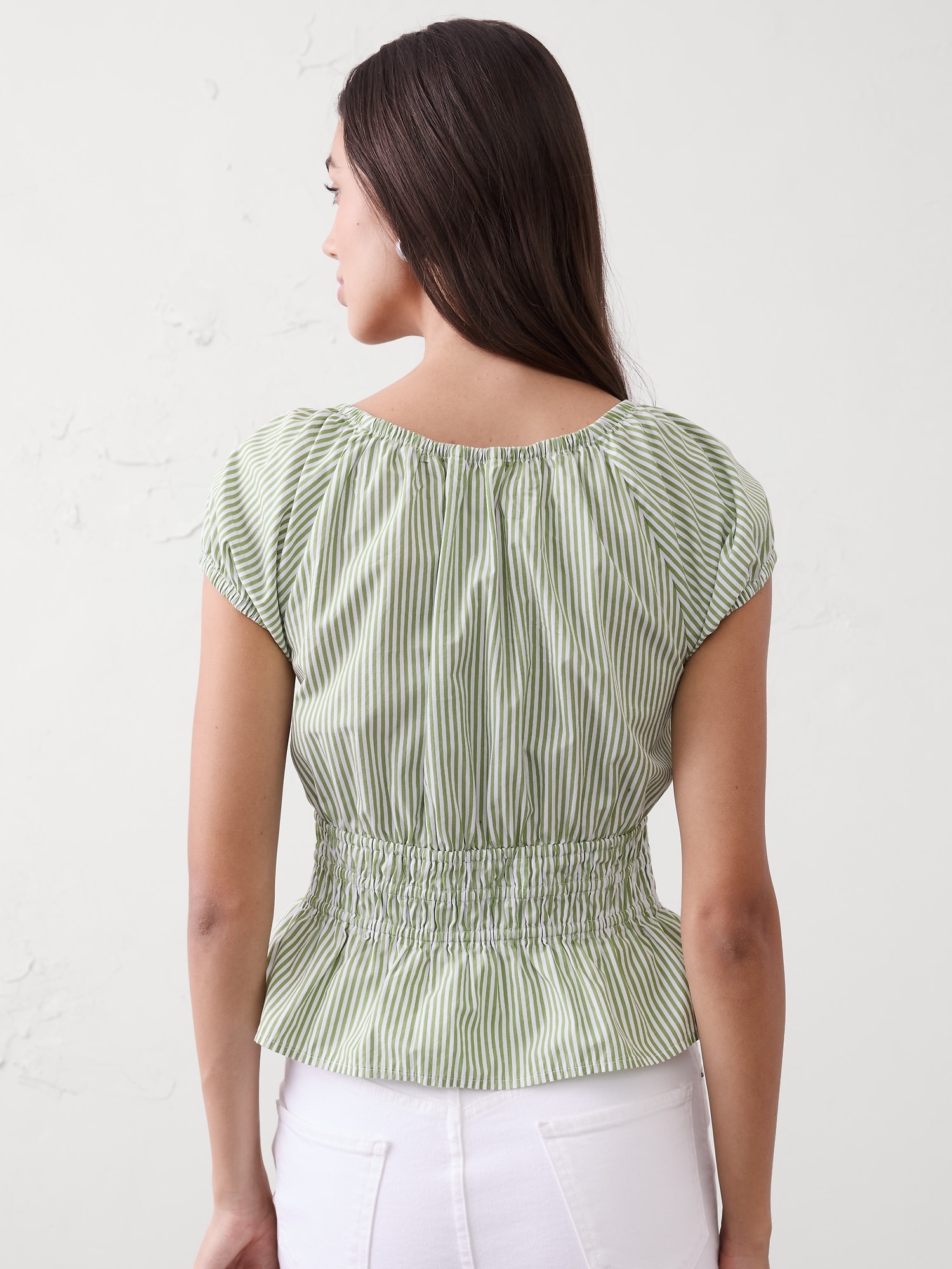 Image number 2 showing, Elastic Scoop-Neck Top