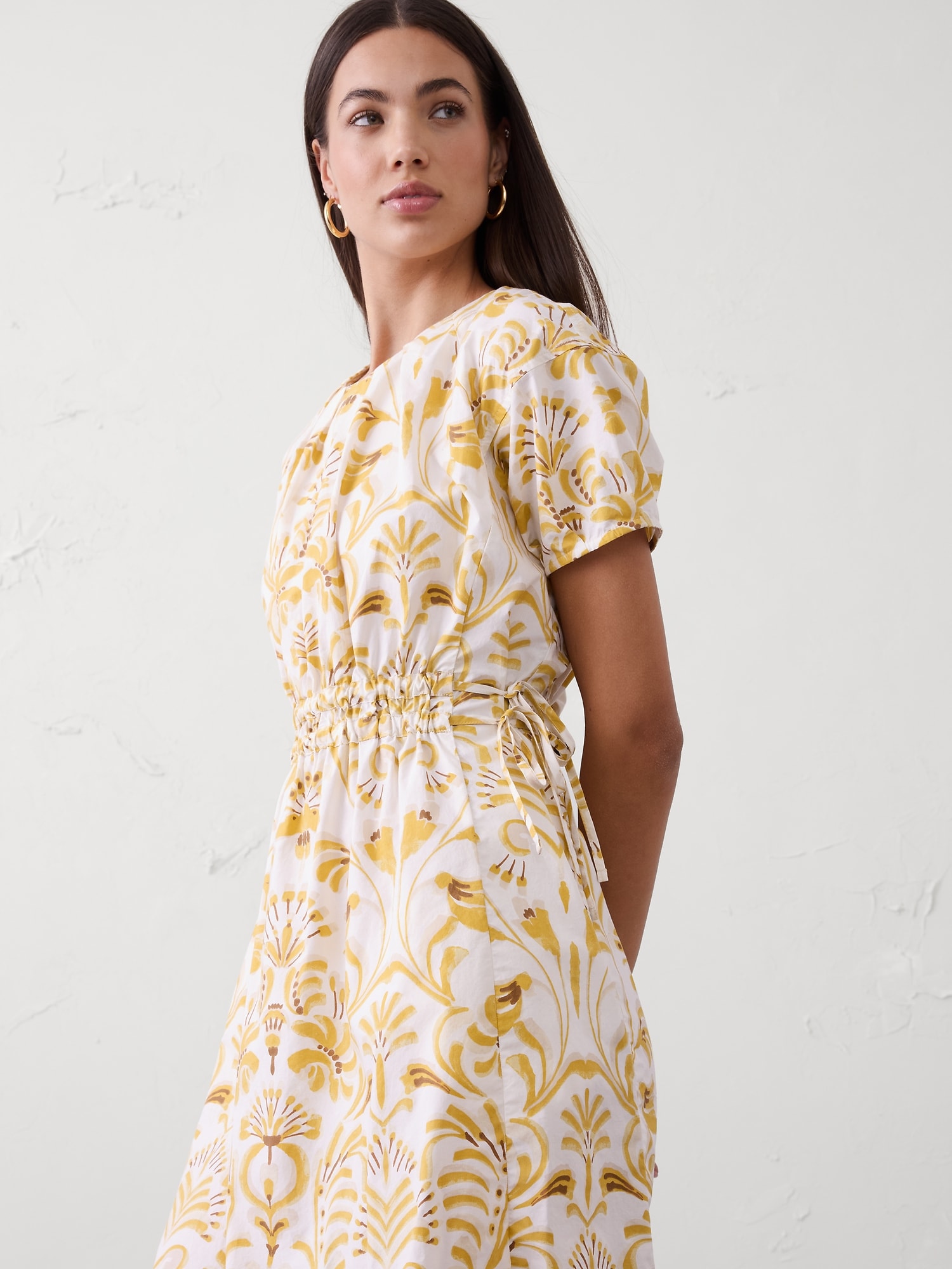 Image number 6 showing, Poplin Pleated Mini Dress