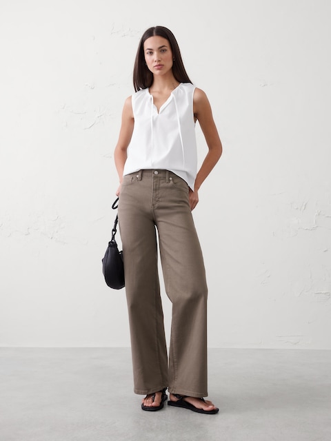 Gathered-Neck Top