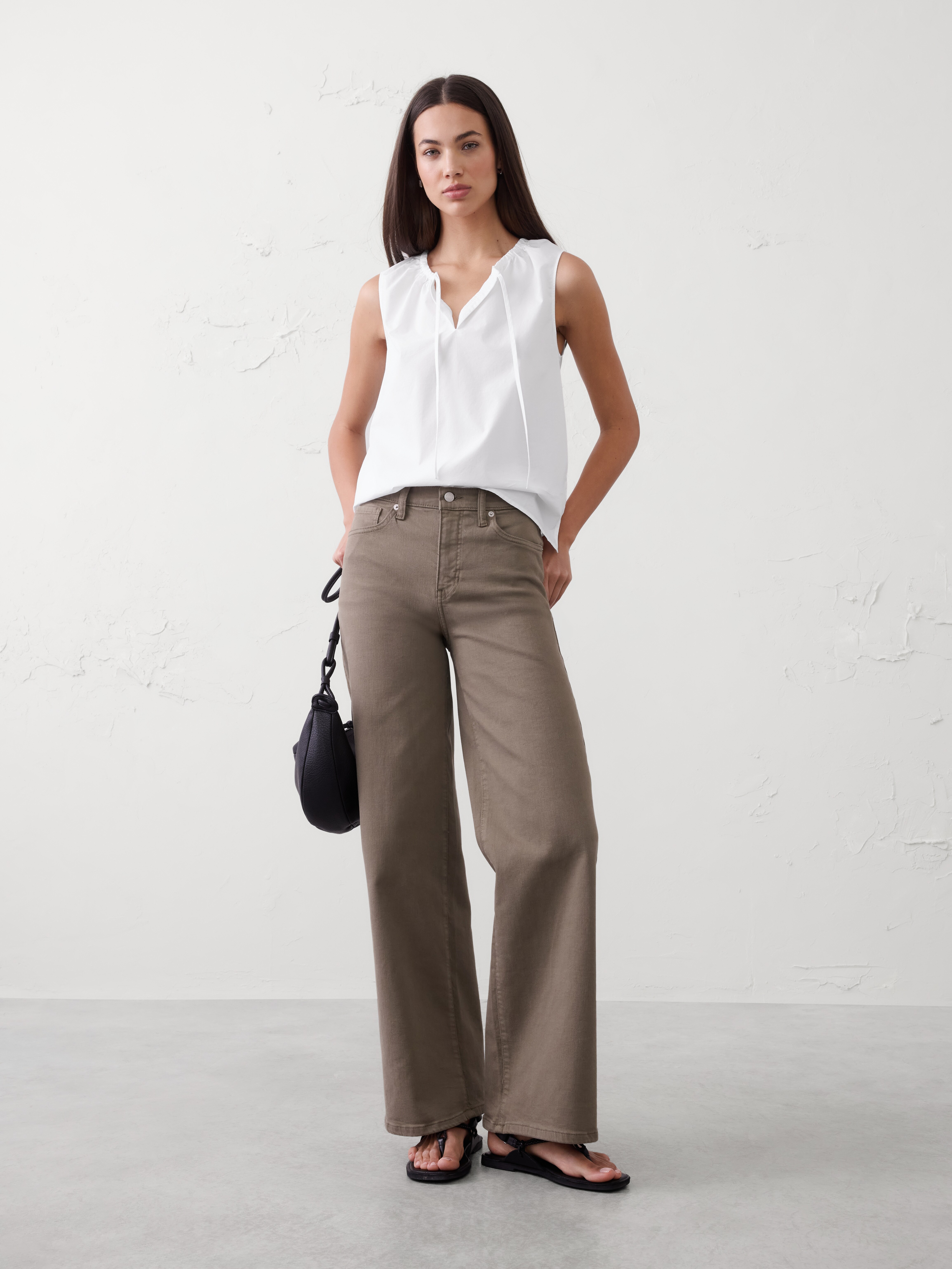 Gathered-Neck Top