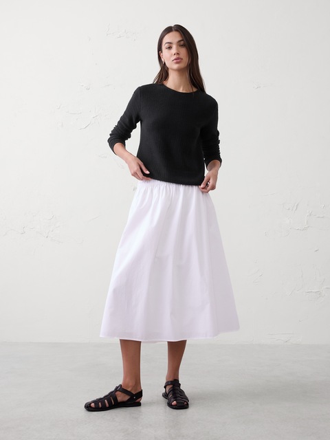 Texture Stitch Tie-Back Sweater