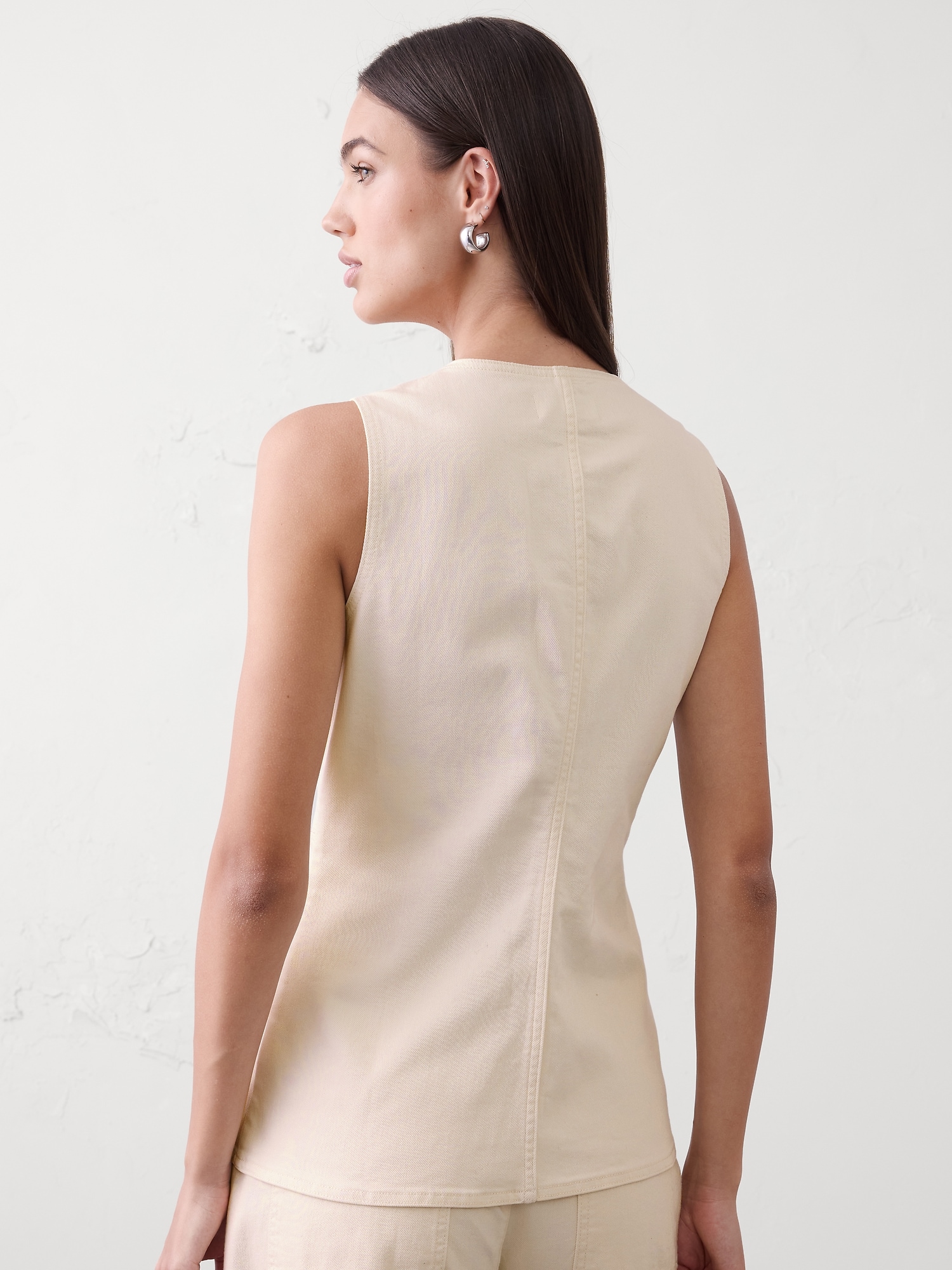 Image number 2 showing, Long Denim Vest