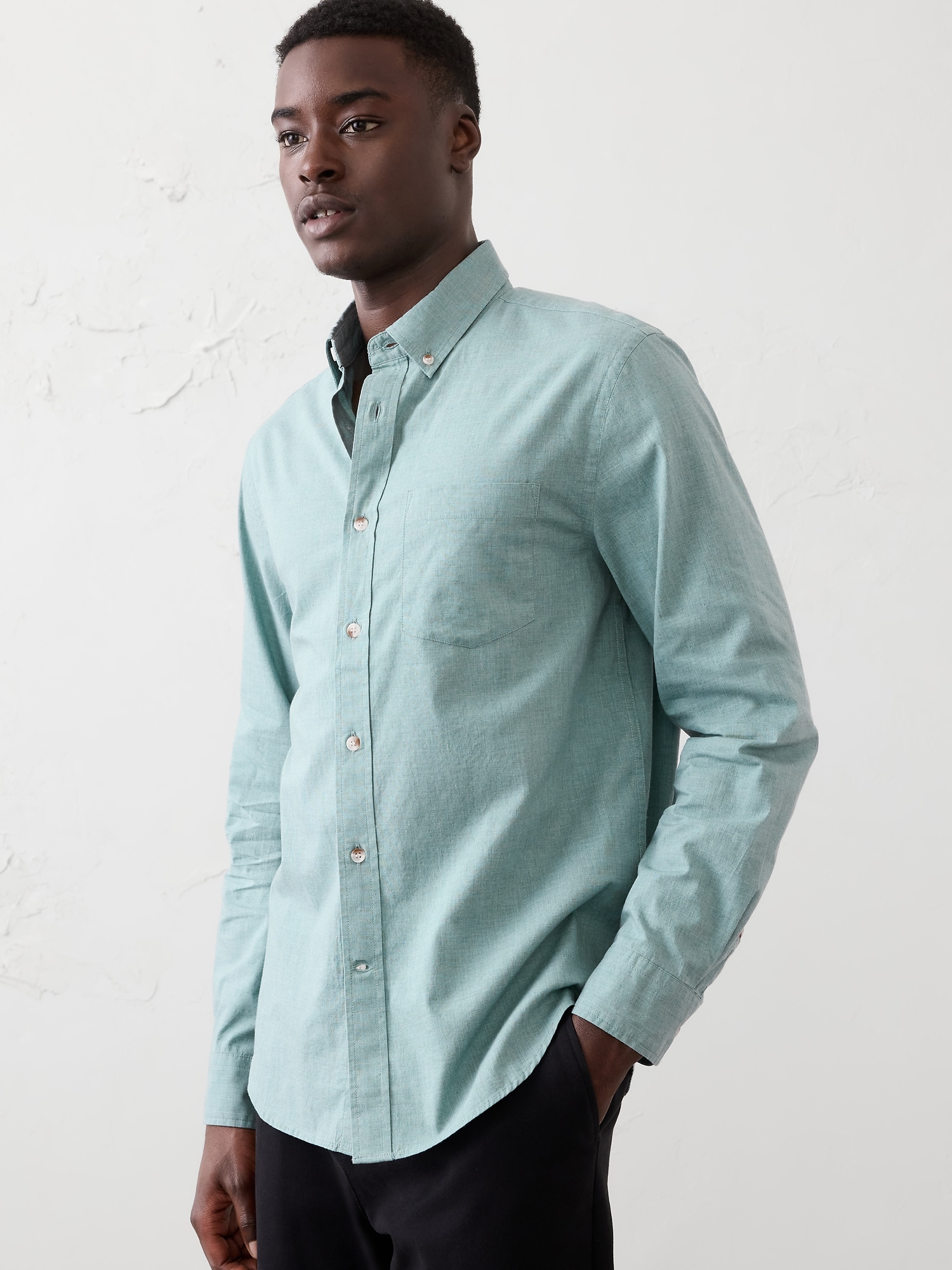 Slim-Fit Softwash Cotton Shirt
