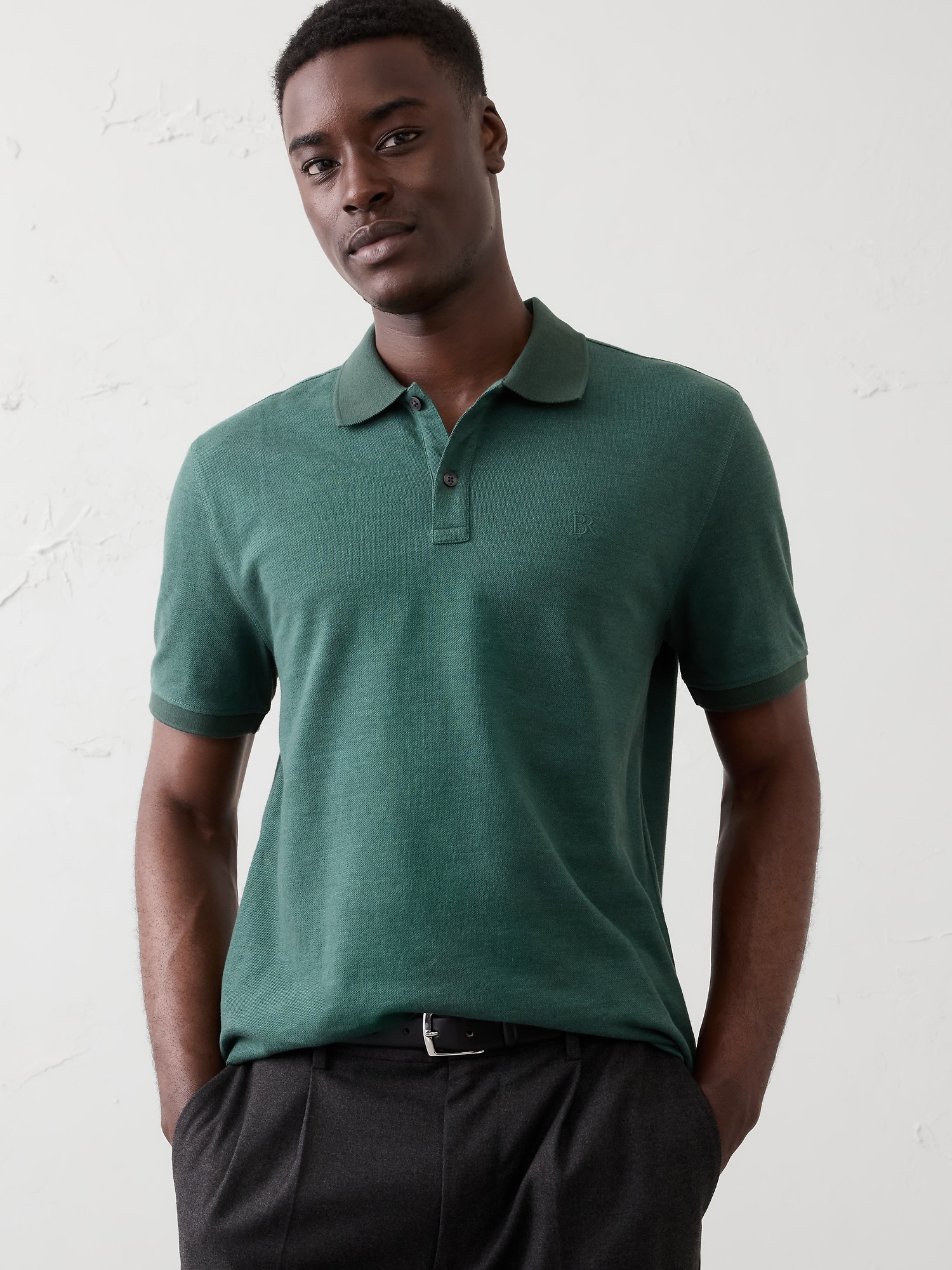 Standard-Fit Pique Polo
