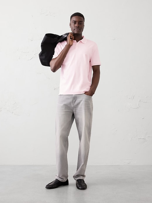 Standard-Fit Luxe Touch Tipped Polo | Banana Republic Factory