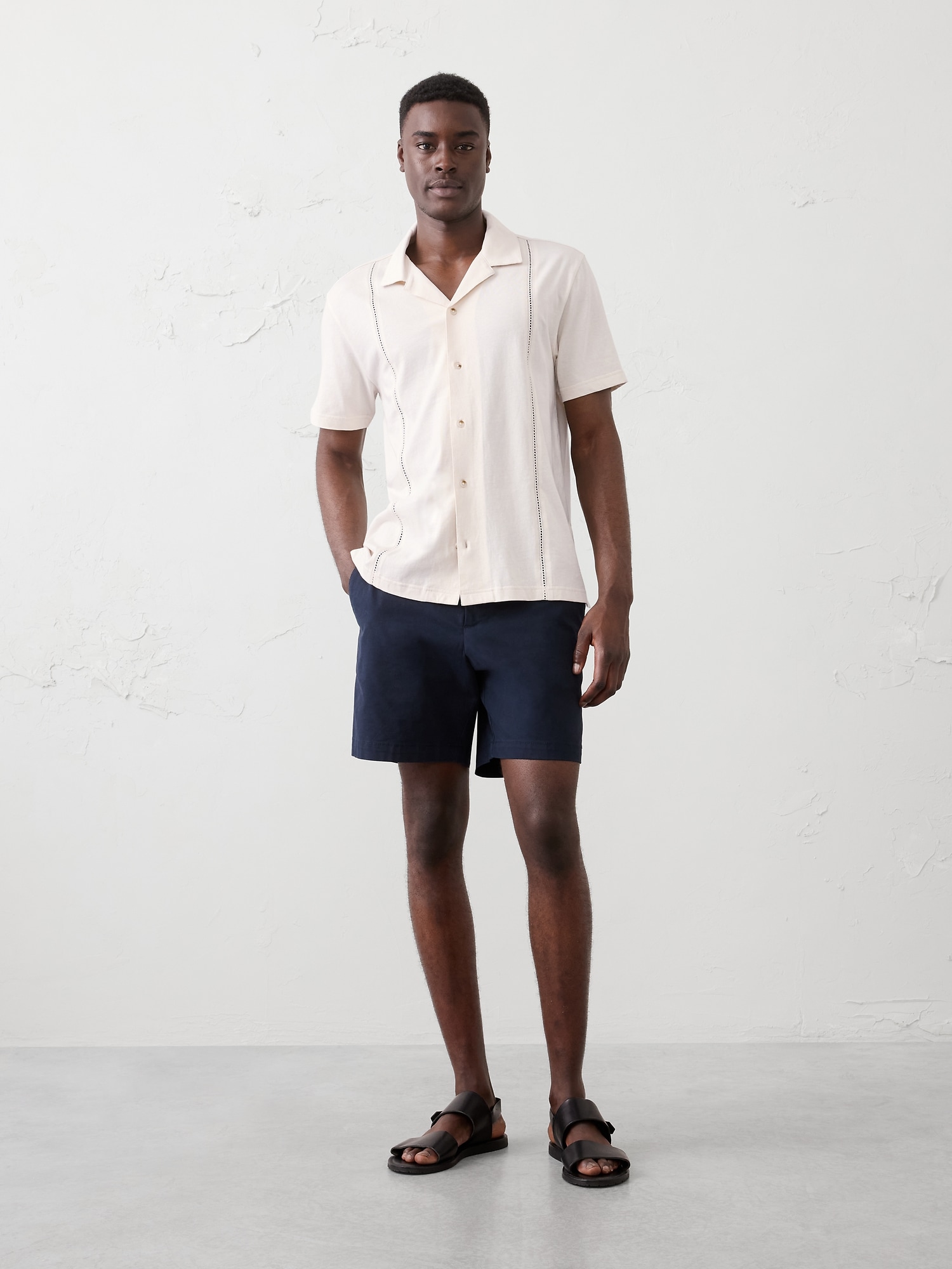 Image number 3 showing, Standard-Fit Knit Resort Shirt